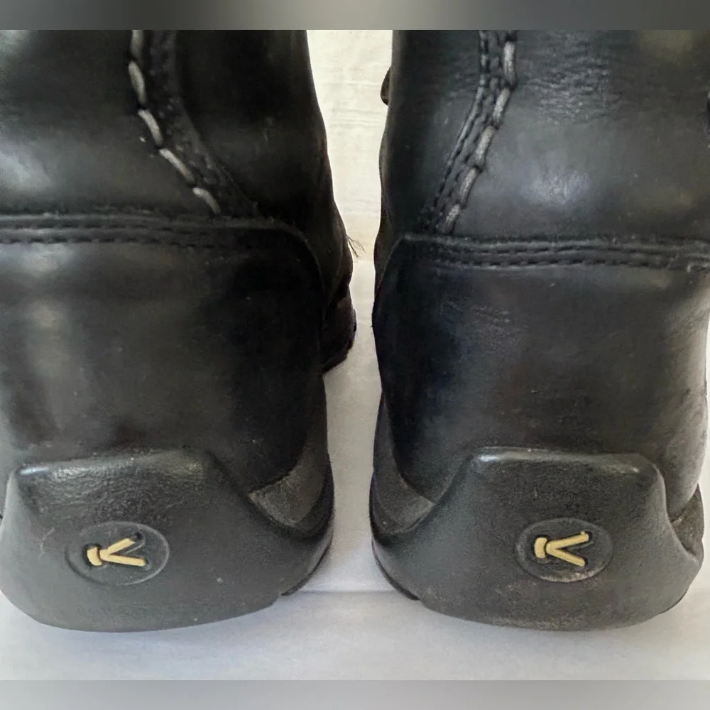 Keen Men's Neutral Black Comfy Casual Leather Boots